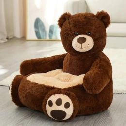 Cushion Bear Sofa Lazy Bean Bag Convertible Chair Home Puff Seat Cute Plush Cartoon Animal with Filling Rooms Furniture