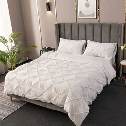 Bedding sets Handmade 3D splicing pleated down duvet cover large solid single bed cover large solid double bed cover J240507