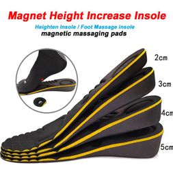 Magnet Massage Height Increase Insole Heighten Insoles Antibacterial Heel Taller Heightening Magnetic therapy Shoe Pad3245942