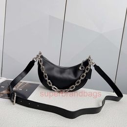tote bags designers woman Thick Chain Litchi Pattern Mira Pea Bag Half Moon Underarm Bag Shoulder Crossbody Bag