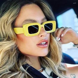 Sunglasses Retro Rectangle Women Men Summer Classic Punk Small Square Frame Sun Glasses UV400 Shades Outdoor Eyewear