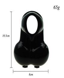 2019 Silicone Testicle Pouch Squeezer Testicle Bag Sack Scrotum Bondage Gear Bag Erection Enhancer Black Clear Colour New Design Se6635989