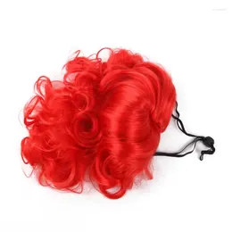 Dog Apparel Fancy Hair Nylon Fibre Washable Easy To Use Soft And Comfortable Fabric Pet Supplies Wave Red Funny Headwear