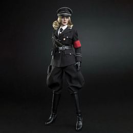 VCF-2036 1/6 Scale World War II Female Solider Body Blonde Women Military Uniform 12 Action Figure Full Set for Collection 240430