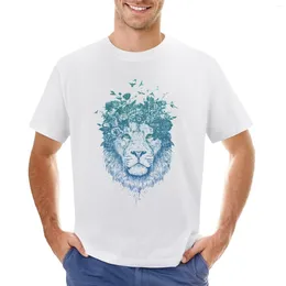 Men's Tank Tops Floral Lion T-Shirt Heavyweights Cute Clothes T Shirt For Men