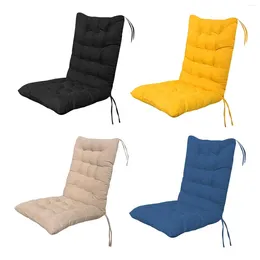 Pillow Dining Chair With Ties High Back Thick Soft Seat Pad For Indoor Outdoor