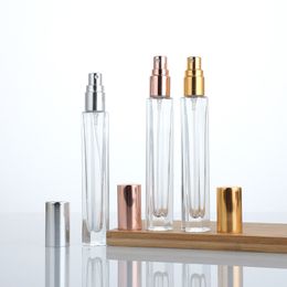 10ml Rhombic Pocket Glass Perfume Atomizer long thin Travel size Perfume mini spray bottle fine mist refillable perfume atomizer bottle