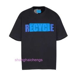 Men's Galieriy Diepot T-shirts new RECYCLE recycling slogan short sleeved American high street T-shirt made of pure cotton Tee