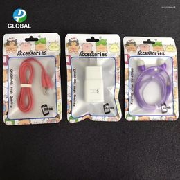 Storage Bags D&P 10.5 15cm Cute Animals Self Sealing Plastic Packaging For Bluetooth Earphone Headphone Usb Cable Line Small Gifts Pouch