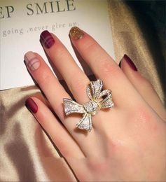 Top Brand Stunning Luxury Jewellery Fine Jewellery 925 Sterling SilverGold Fill Pave White Sapphire CZ Diamond Women Wedding8973616