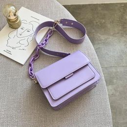 Evening Bags Summer Women's Bag 2024 Fashion Chain Shoulder Ins Versatile Texture Small Square Diagonal Handbags