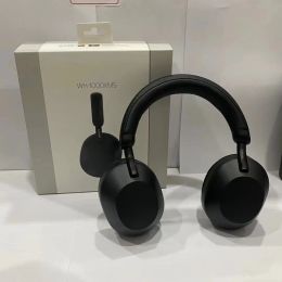 Earphones Sony WH1000XM5 Wireless Headphones: NoiseCancelling OverEar Bluetooth Headset with Mic for Sports, Office, and Travel