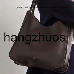 The Row same ROSE Park Chae-young Armpit bag Symmetric Tote leather commuter bag the row bag