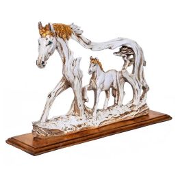 Sculptures Resin Horse Sculptures Durable Horse Art Figurine Horses Statue Symbolizing Luck Wealth Power Health Peace And Happiness