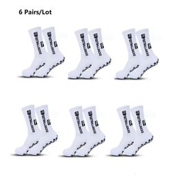 6 pairs/batch of non slip football socks for mens and womens non slip football basketball tennis sports socks grip cycling socks 240425