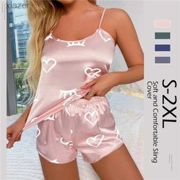 Women's Sleepwear Womens Pajama Set Womens Sexy Home Clothing Pajama Vest Top Set Underwear Soft Pajama Sleeveless WX