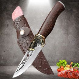 Knives Forged Boning Peeling Knife Meat Friut Cutting Cleaver Utility Slicing Paring Knives Barbecue Chef Lightweight Portable Knife