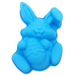 Moulds Easter Bunny Rabbit Cake Mould Silicone Baking Mould 12 Inch Candy Tray