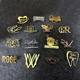 Personalized Company Painting Image Custom Brooch Lapel Pins Stainless Steel Collar Pin Gift Badges Jewelry for Clothes 240507