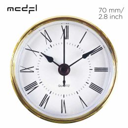 Clocks MCDFL Clock Inserts Small Face Multi Time Zone Desktop Timepiece Mini Vintage Room Bedside Table Grandfather Parts 70mm 2.8inch
