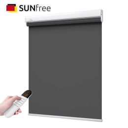 Shutters Sunfree New Motorised Roller Blinds Rechargeable Motor Electric Roller Shade for windows Custom size M300