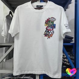 Men's T Shirts 2024ss Haculla Graffiti Tee Men Women Classic Line Printed Encrypted T-shirt Oversize Crew Neck Tops Short Sleeve