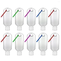 Storage Bottles Travel Size Mini Refillable Disinfect Gel Alcohol Container With Random Hook