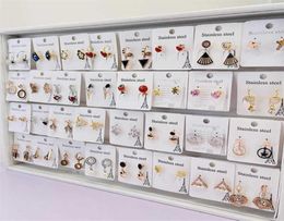 20 Pairs Lot Whole Stainless Steel Stud Earrings Designs For Girls and Women 210610324c2797321