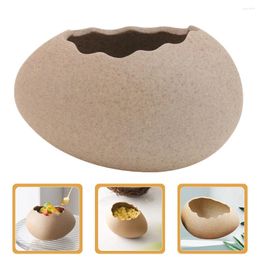 Vases Hydroponic Decorative Vase Flower Ceramic Candy Container Eggshell Food Dish Serving Bowl Snack
