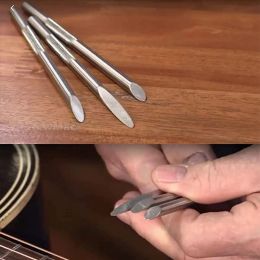 Accessories 3Pcs Guitar Fret Crowning Files Guitar Bridge Saddle Nut Files Repair Luthier Tools for Electric Acoustic Guitar