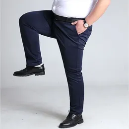 Men's Pants Thick Big Formal Plus Size Seluar Slack Lelaki Elastic Men Business Casual Long Pant Flexible Trousers