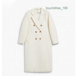 Women's Trench Coats Luxury Fashion Coat Women's Wool & Blends Designer Coat Japanese and Korean Wind Long Cashmere Overcoat Wear Maxmaras BX7B