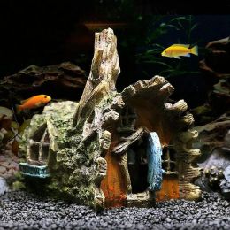 Decorations Aquarium Ship Decorations Fish Tank Ornaments Resin Material Sunken Ship Decor