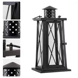 Candle Holders 1 Pc Iron Candlestick Retro Outdoor Storm Lantern Holder Wedding Decor