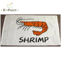 Accessories Shrimp Flag Seafood Advertising Sign 2ft*3ft (60*90cm) 3ft*5ft (90*150cm) Size Christmas Decorations for Home Flag Banner