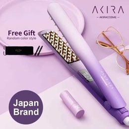 Curling Irons AkiraCosme ceramic curling iron negative ion fluffy corn curler corrugated flat Q240506