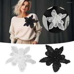 Brooches Sequin Beaded Flower Brooch Fashion Multi-layer White Collar DIY Clothing Decoration Three-dimensional Women