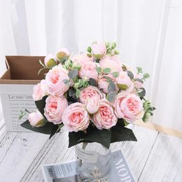 Decorative Flowers Beautiful Peony Artificial For Home Floral Arrangement Party Decoration Garlands Vase Wedding Outdoor Arch Accessories