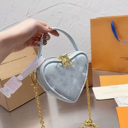 CHANEI Designers Classic Mini Pop My Heart Shoulder Bags Handbags France Brand Genuine Leather Embossing Crossbody Bag Fashion Old Flower Wo