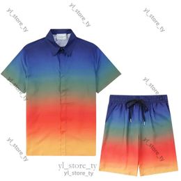 Shirt T Shirt Women Casablancas Short Oversized T Shirt Designer Men Shirt Shorts Set Short Sleeve Casablancas Shirt Print Summer Tshirts Mens Polo Shirt 4655