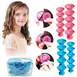 Curling Irons 10 hair clips foam curler soft silicone wavy DIY styling tool Q240506