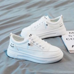 Casual Shoes Comemore Fashion Tennis Youth Girls Student Footwear Flat Spring Platform Sneakers Smiling Women White Thick Sole