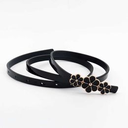 Other Fashion Accessories Womens waistband fashionable thin decorative dress small daisy black and white summer J240518