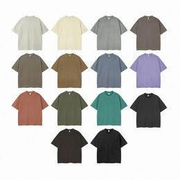 designer t shirt men shirt women tshirt Luxury solid Colour cotton washed and distressed tees L7kQ#