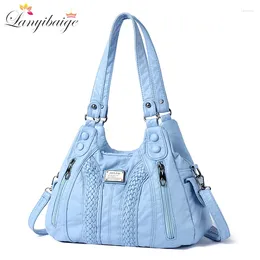 Shoulder Bags Luxury Pu Leather Messenger Bag Vintage Women Hand Large Capacity Casual Hobo Handbag Purse Female Crossbody