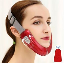 V Face Shape Chin VLine Lift Up Belt Remote Control LED Pon TherapyLifting Double Reducer EMS Slimming Massager 2203292094905