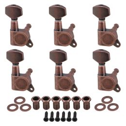 Accessories 6x Right Electric Guitar Closed Tuning Pegs Tuners Machine Heads Bronze