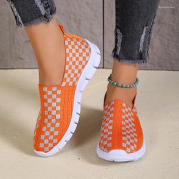 Casual Shoes Women Weaving Fashion Breathable Walking Flat Slip On 2024 Sneakers Plus Size Ladies Loafers Couple