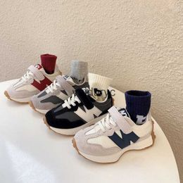 Sneakers Childrens Sports Shoes 2024 Spring New Boys Forrest Gump Baby Girls N-shaped Dad Running Trendy Brand H240507