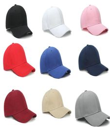 12 colors good quality solid plain Solid Hats Baseball Caps Football Caps Adjustable basketball Cheap cap9307717